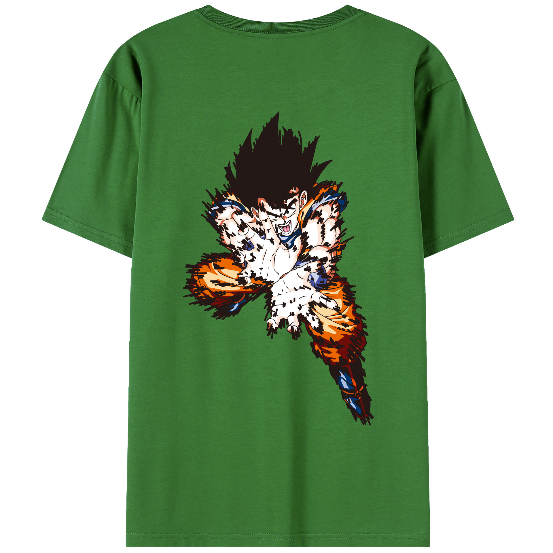 （画像用） ドラゴンボール 孫悟空（そん ごくう）Son Goku カカロット DRAGON BALL Kakarotto レディース半袖Tシャツ(バックプリント)